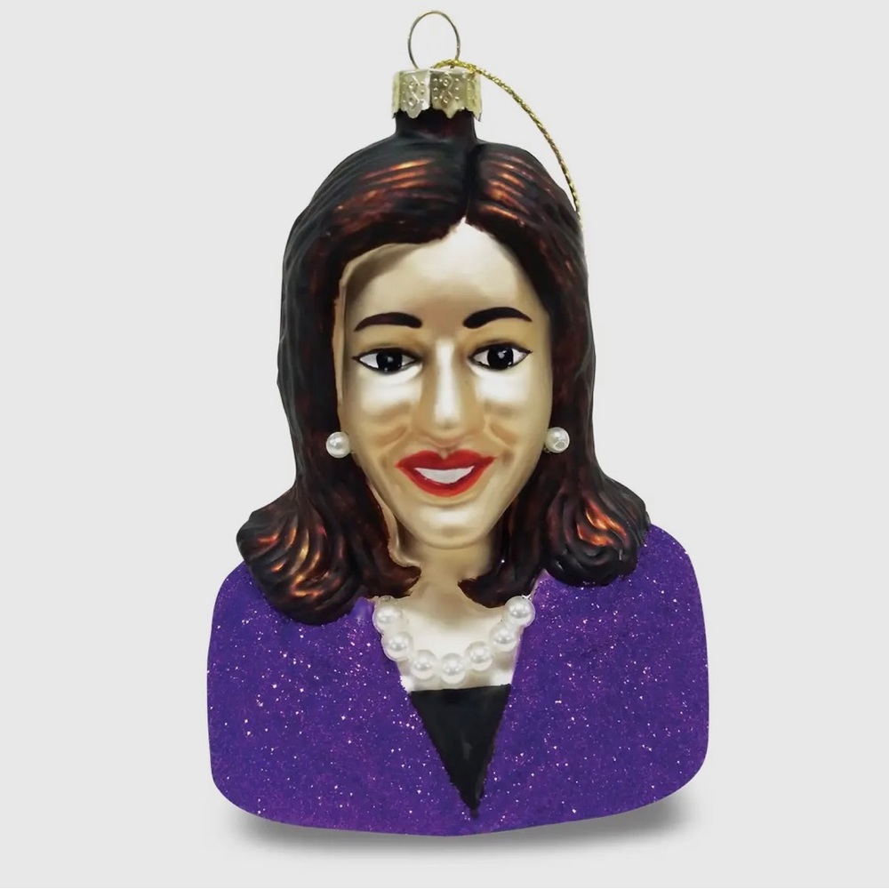 Vice President Kamala Harris Glass Ornament, Women We Admire Collection